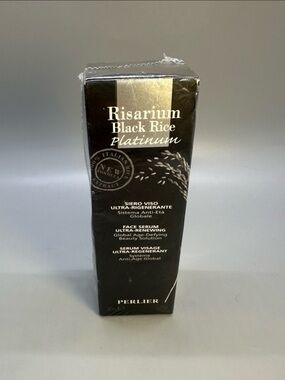 PERLIER BLACK RICE PLATINUM ULTRA RENEWING FACE SERUM 1oz NEW SEALED
